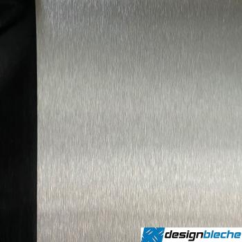 Edelstahl U-Profil K240 geschliffen 0,8mm
